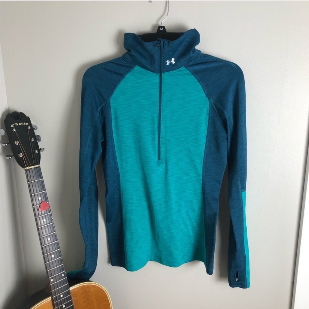 Under Armour Half Zip w/ Thumbholes Sz Small